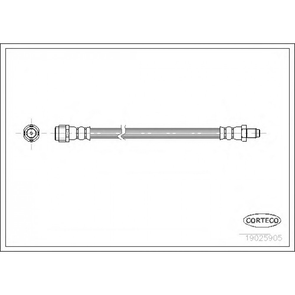 STABDŽIŲ ŠLANGELĖ MB W202/W210 93- PRIEKIS