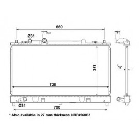 RADIATORIUS MAZDA 6 2.3 02-