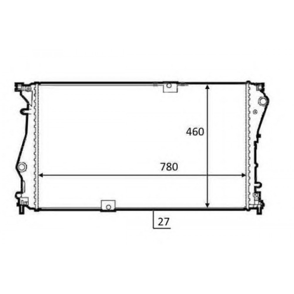 RADIATORIUS OPEL VIVARO 06-/RENAULT TRAFIC 06-