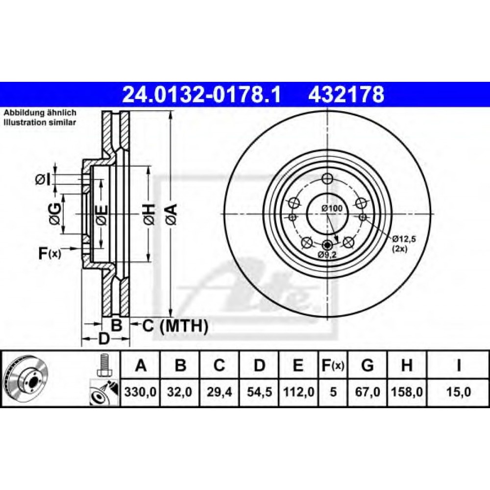 STABDŽIŲ DISKAS MB W166/M166 11-