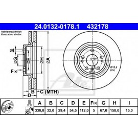 STABDŽIŲ DISKAS MB W166/M166 11-