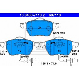STABDŽIŲ TRINKELIŲ KOMPLEKTAS AUDI,VW,SEAT 1.6-4.2 11.94-05.13