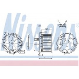 VARIKLIS VENTILIATORIAUS FORD TRANSIT 2.0-3.2D 06.94-08.14