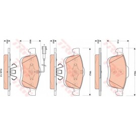 STABDŽIŲ TRINKELIŲ KOMPLEKTAS FIAT DOBLO; LANCIA DELTA III; OPEL COMBO 1.3D-2.0D 09.08-