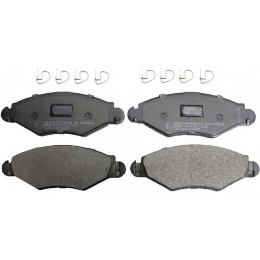 STABDŽIŲ TRINKELIŲ KOMPLEKTAS PEUGEOT 206 99-/306 93-