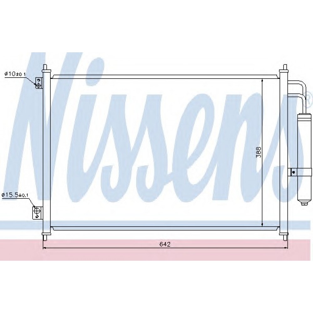 RADIATORIUS AC NISSAN X-TRAIL 2.0/2.0D/2.5 06.07-11.13