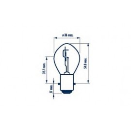 LEMPUTĖ NARVA S2 12V 35/35W BA20d