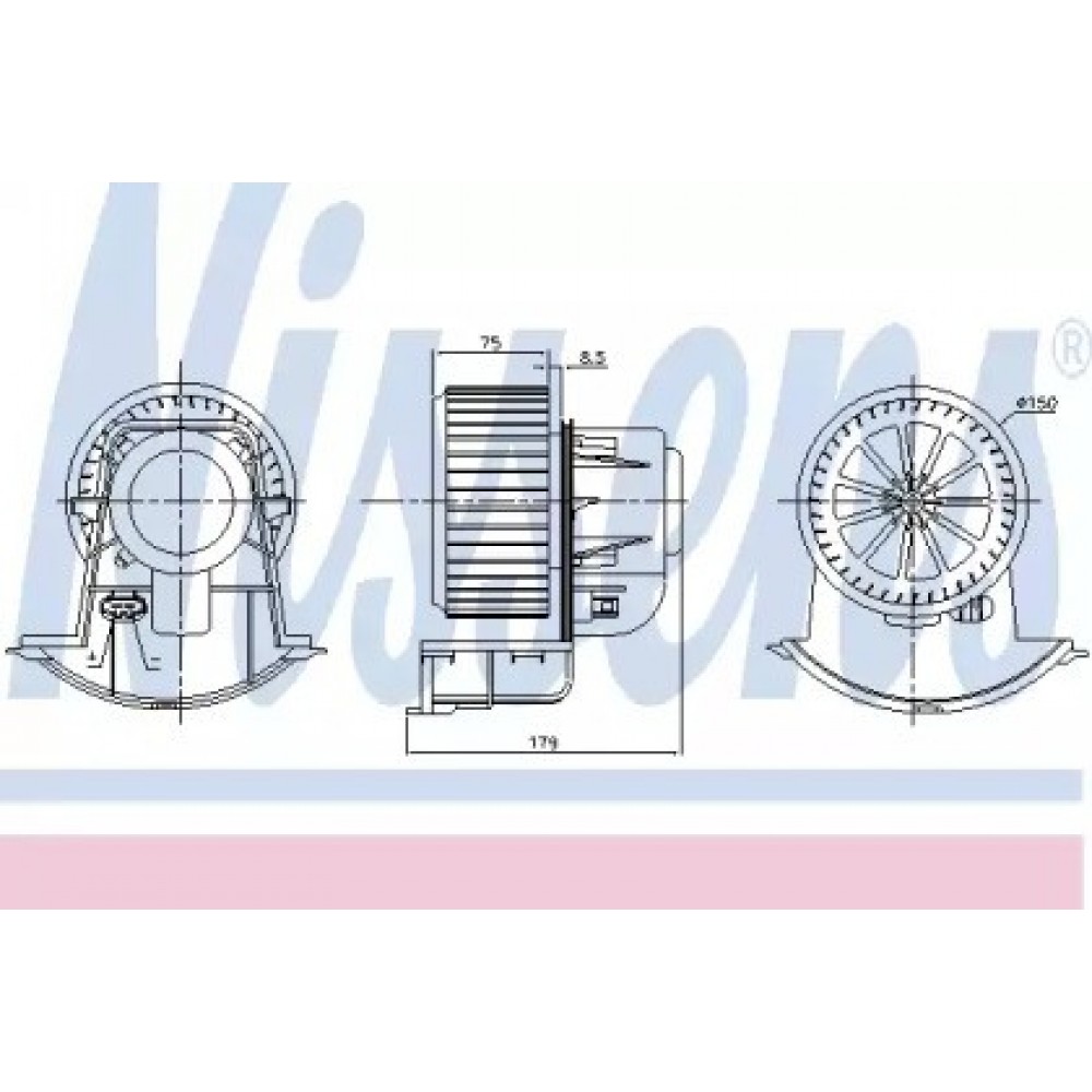 VARIKLIS VENTILIATORIAUS VW T5 03-