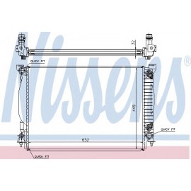 RADIATORIUS AUDI A4 /  SEAT EXEO, EXEO ST 2.0 03.09-