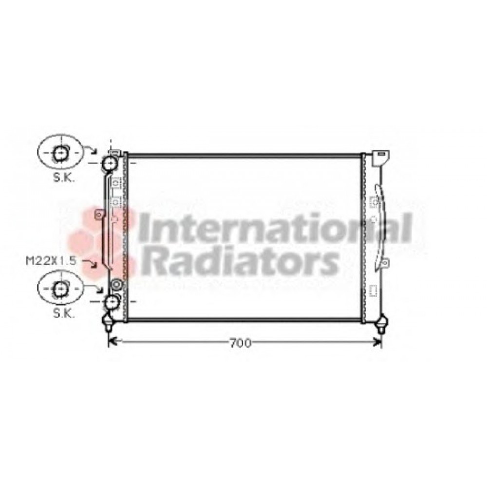 RADIATORIUS AUDI A4 95-/VW PASSAT 96-