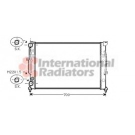 RADIATORIUS AUDI A4 95-/VW PASSAT 96-