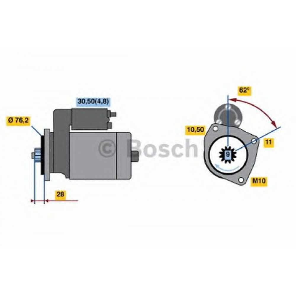 STARTERIS AUDI Q7; VW TOUAREG 3.0D/3.0H 11.04-