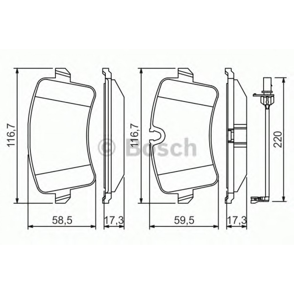 STABDŽIŲ TRINKELIŲ KOMPLEKTAS VW GALINĖ AŠIS A6/A7 11- TARCA 330MM 1 CUJNIK
