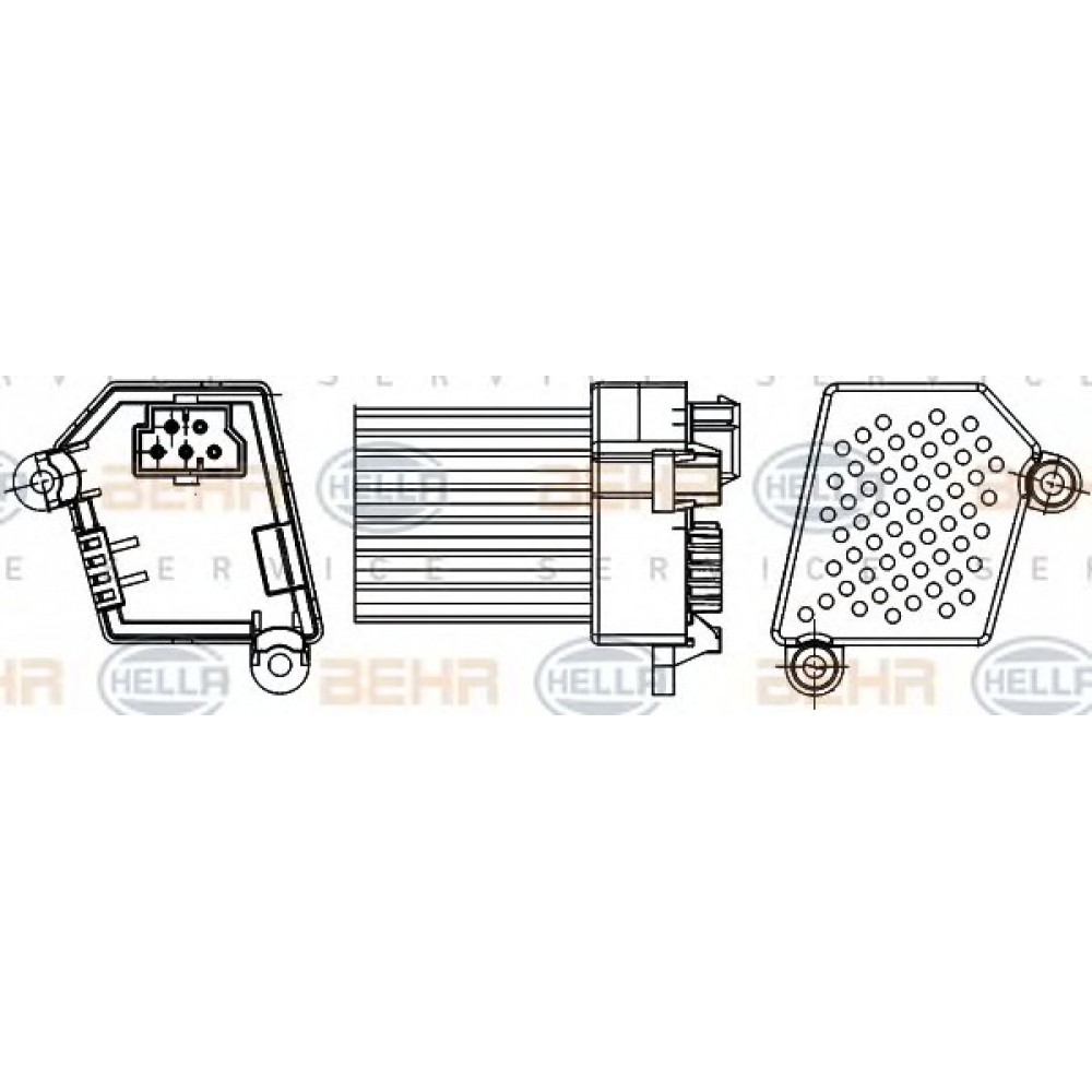 VENTILIATORIAUS REZISTORIUS BMW 3 (E46), X3 (E83) 1.6-3.2 02.98-12.11