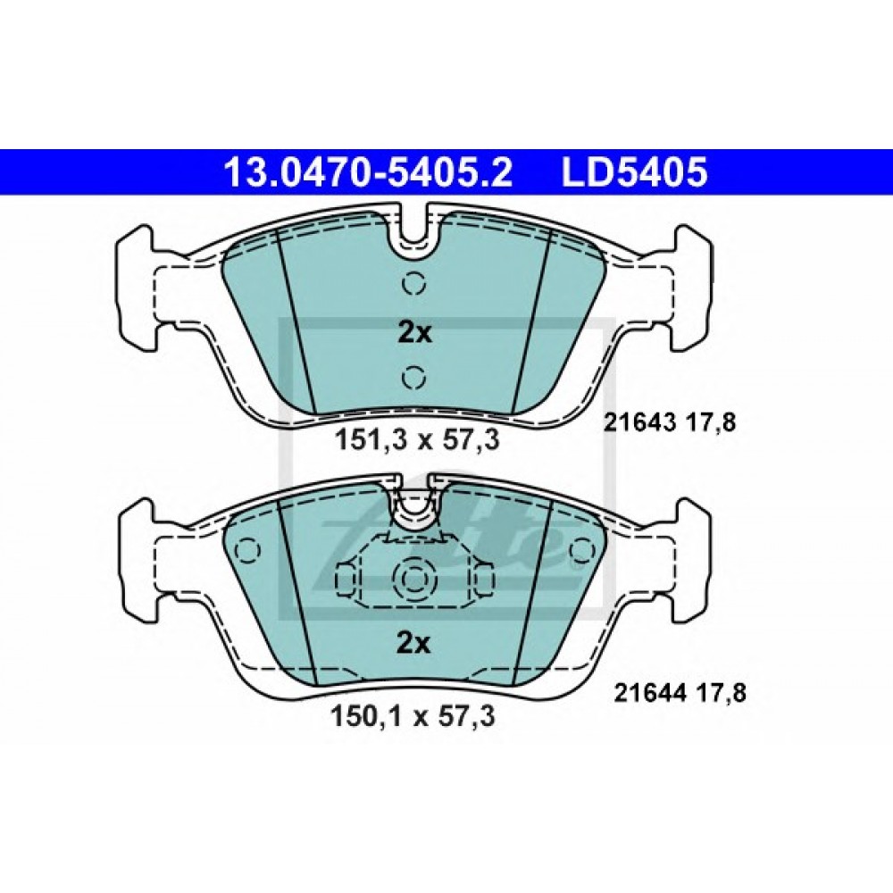 STABDŽIŲ TRINKELIŲ KOMPLEKTAS BMW E36/E46 90- PRIEKIS