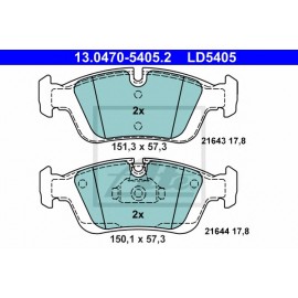 STABDŽIŲ TRINKELIŲ KOMPLEKTAS BMW E36/E46 90- PRIEKIS