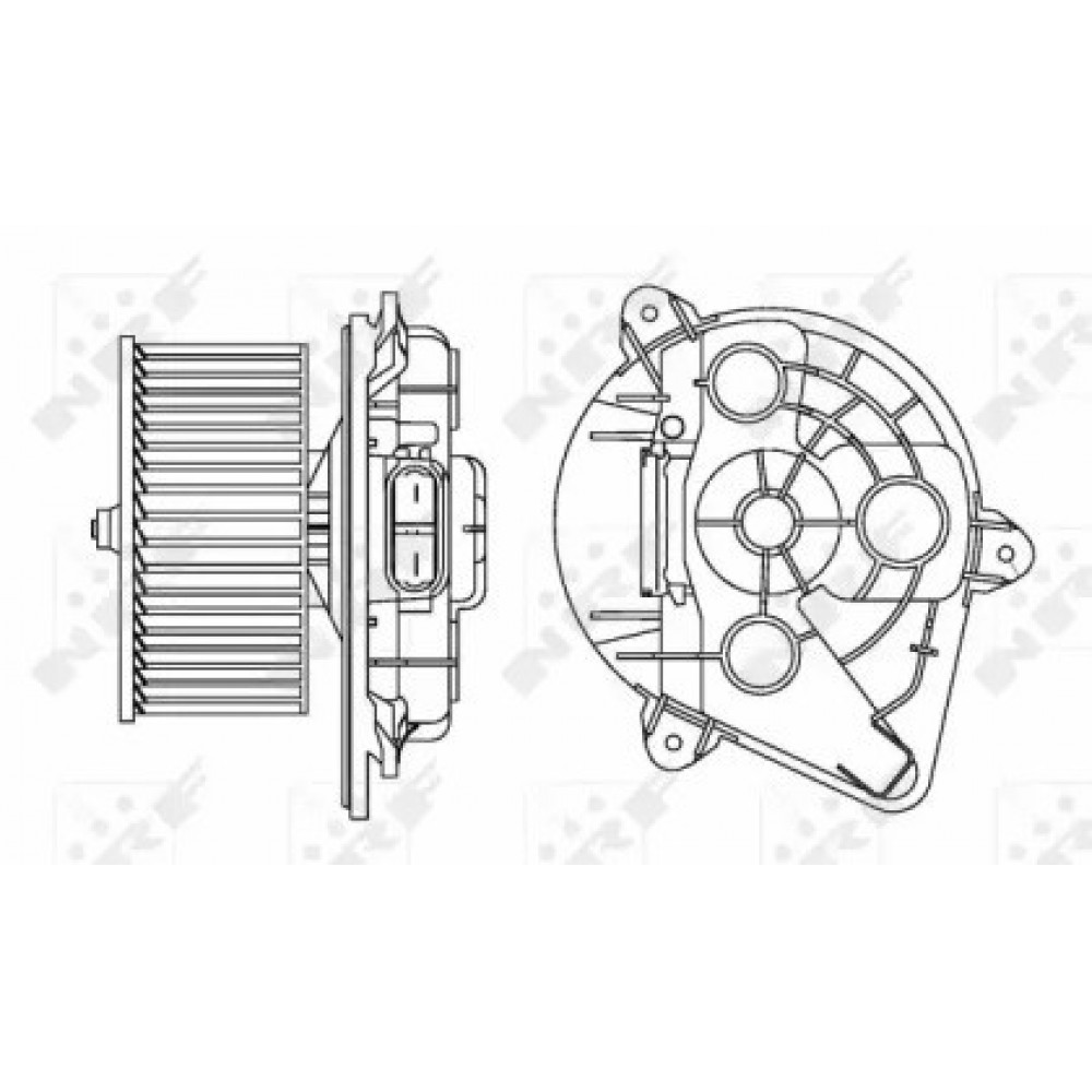 VARIKLIS VENTILIATORIAUS OPEL VIVARO A; RENAULT TRAFIC II 1.9D-2.5D 03.01-