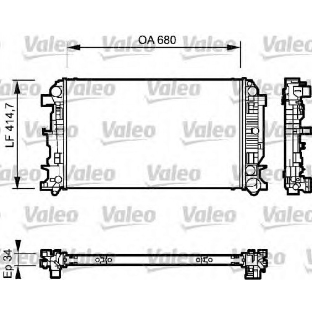 RADIATORIUS MB SPRINTER 06-, VW CRAFTER 06-