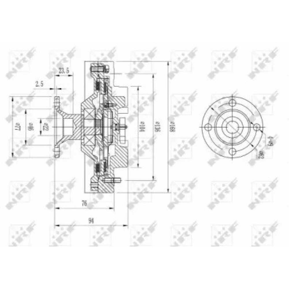 TERMO MOVA  TOYOTA HIACE IV, HILUX VI, LAND CRUISER PRADO 2.5D/3.0D 11.01-