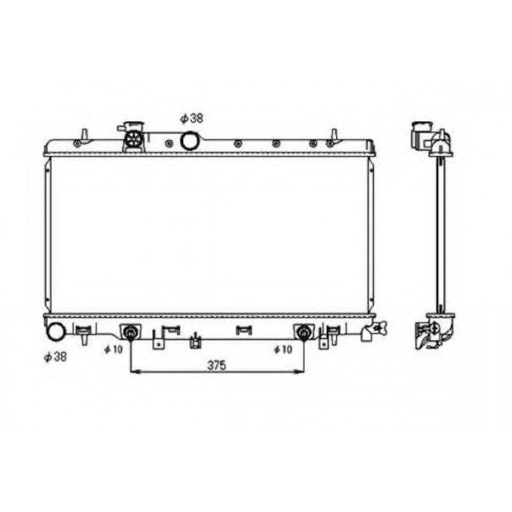 RADIATORIUS  SUBARU IMPREZA 2.0 12.00-12.07