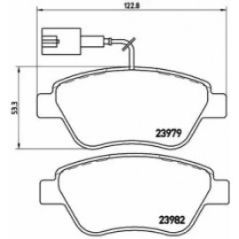 STABDŽIŲ TRINKELIŲ KOMPLEKTAS OPEL CORSA D 06- /FIAT DOBLO 01-