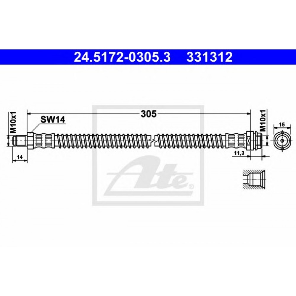 STABDŽIŲ ŠLANGELĖ MB W204/W220