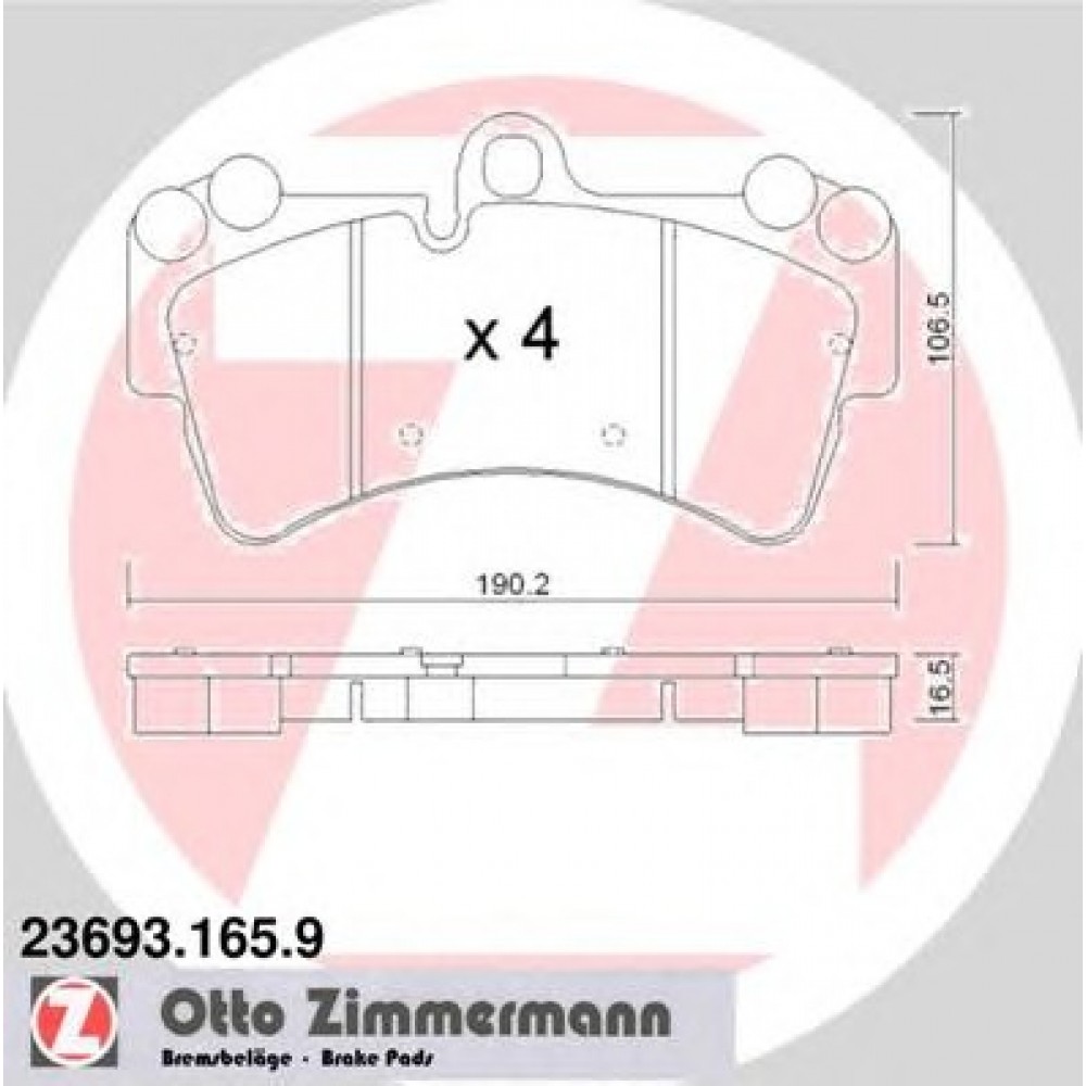 STABDŽIŲ TRINKELIŲ KOMPLEKTAS AUDI Q7; PORSCHE CAYENNE; VW TOUAREG 2.5D-6.0D 09.02-08.15