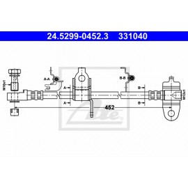 STABDŽIŲ ŠLANGELĖ FORD TRANSIT 00-