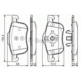 STABDŽIŲ TRINKELIŲ KOMPLEKTAS VOLVO S60 01-/S80 98-/XC90 02-