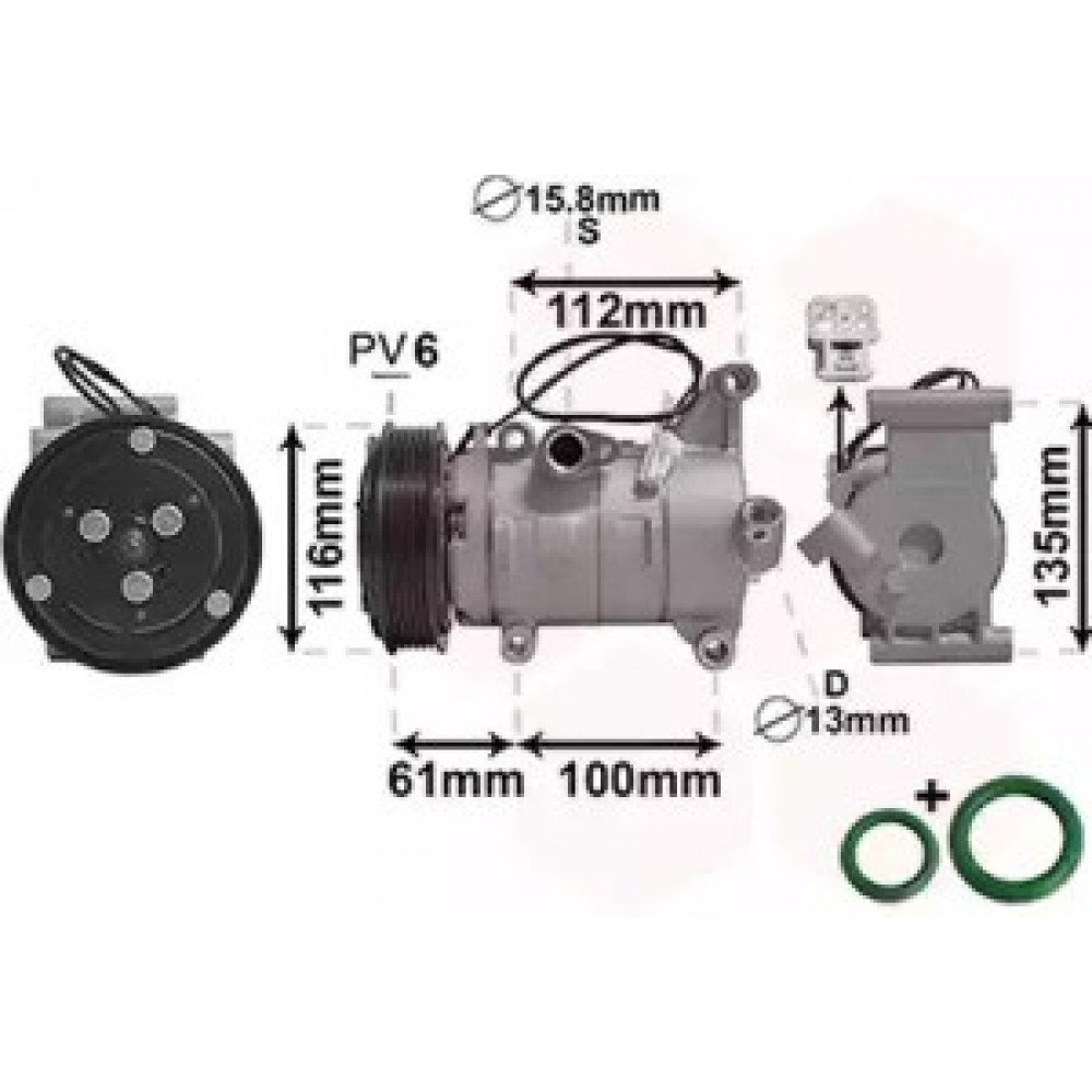 AC SIURBLYS MAZDA 2 1.3/1.3LPG/1.5 10.07-06.15