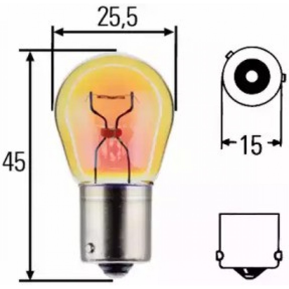LEMPUTĖ PY21W 12V BAU15S