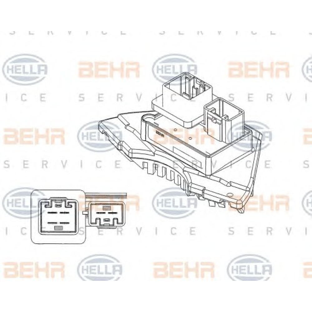 VENTILIATORIAUS REZISTORIUS VOLVO S60 I, S70, S80 I, V70 I, V70 II, XC70 CROSS COUNTRY, XC90 I 2.0-4.4 01.97-