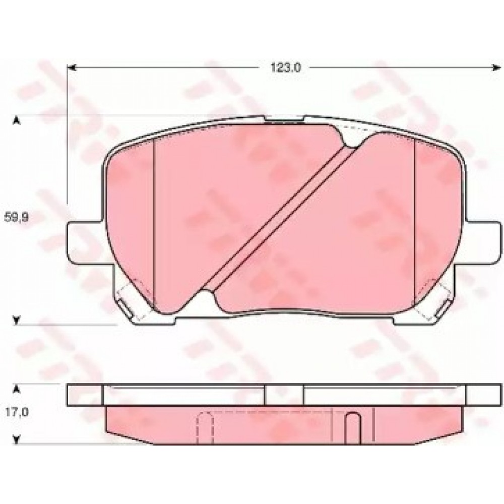 STABDŽIŲ TRINKELIŲ KOMPLEKTAS TOYOTA AVENSIS VERSO,PREVIA 01-