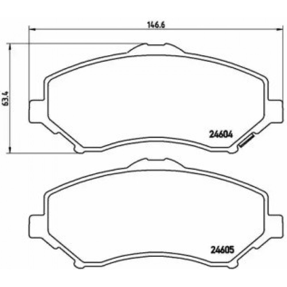 STABDŽIŲ TRINKELIŲ KOMPLEKTAS CHRYSLER VOYAGER/JEEP WRANGLER 2.8D-4.0 04.07-
