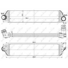 RADIATORIUS INTERKULERIO OPEL MOVANO B; RENAULT MASTER III 2.3D/Electric 02.10