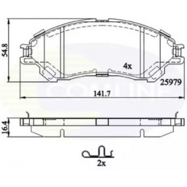 STABDŽIŲ TRINKELIŲ KOMPLEKTAS SUZUKI SX4 S-CROSS, VITARA 1.0-4.9 09.86-