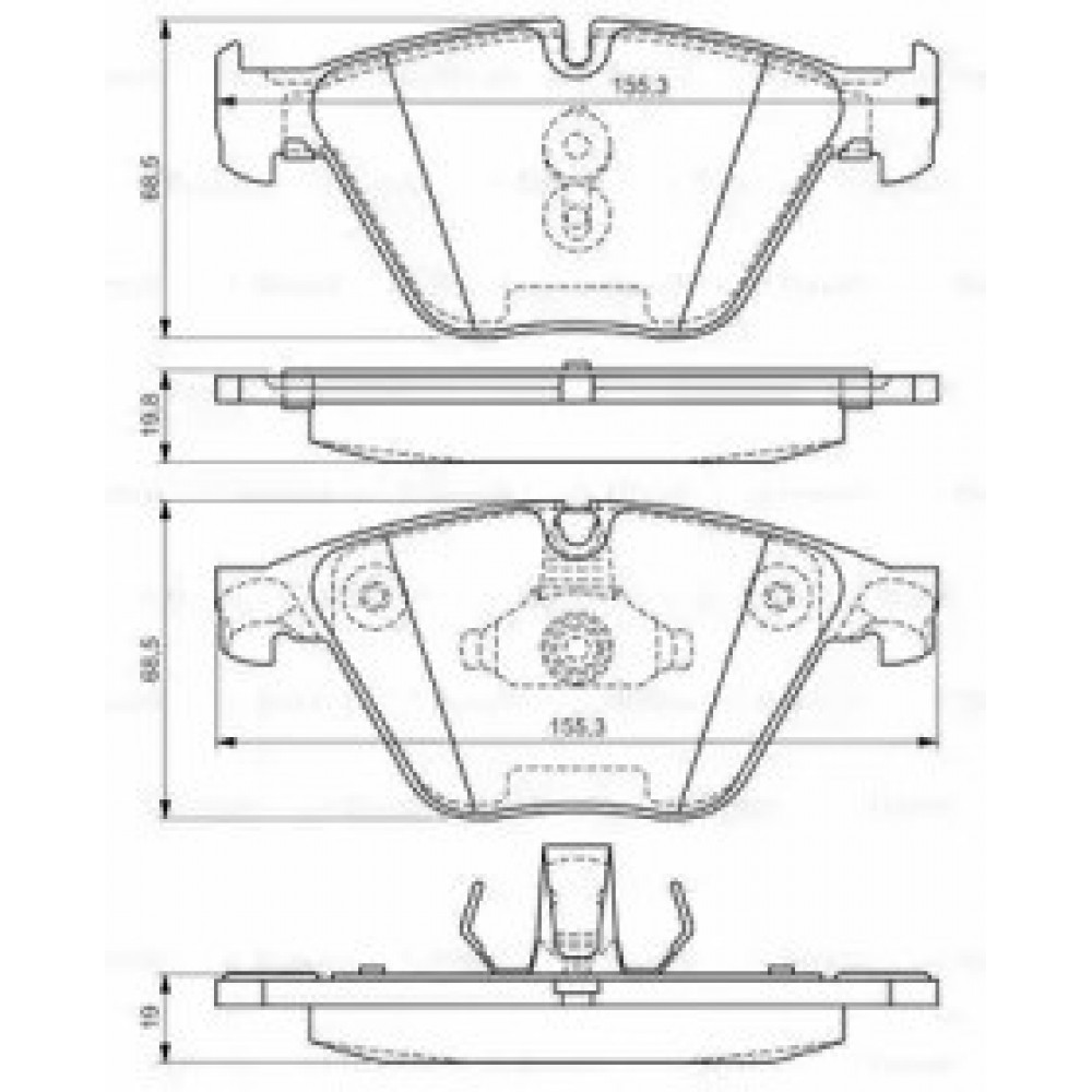 STABDŽIŲ TRINKELIŲ KOMPLEKTAS BMW PRIEKINĖ AŠIS F10 10- 525-535
