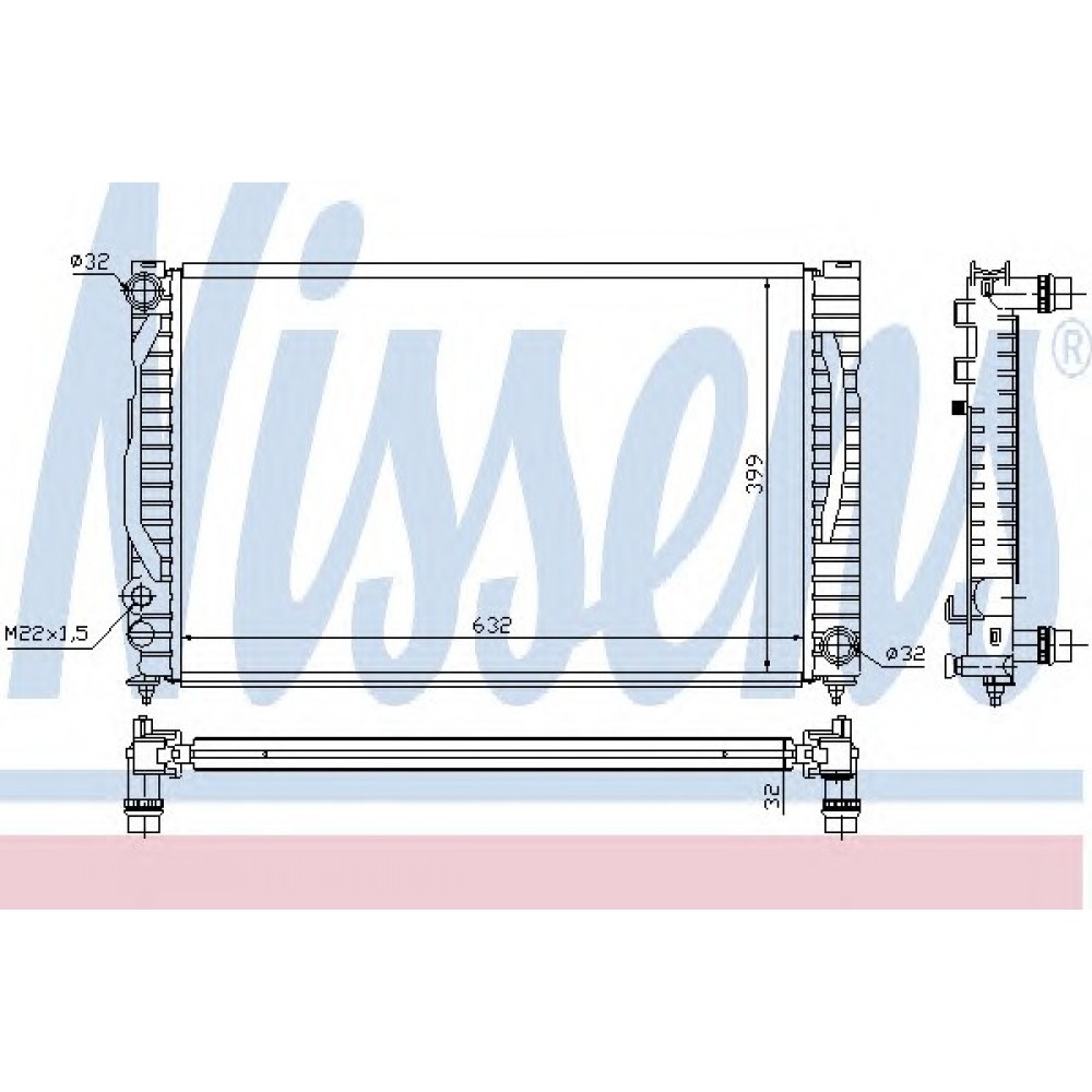 RADIATORIUS AUDI A4/A6 97-