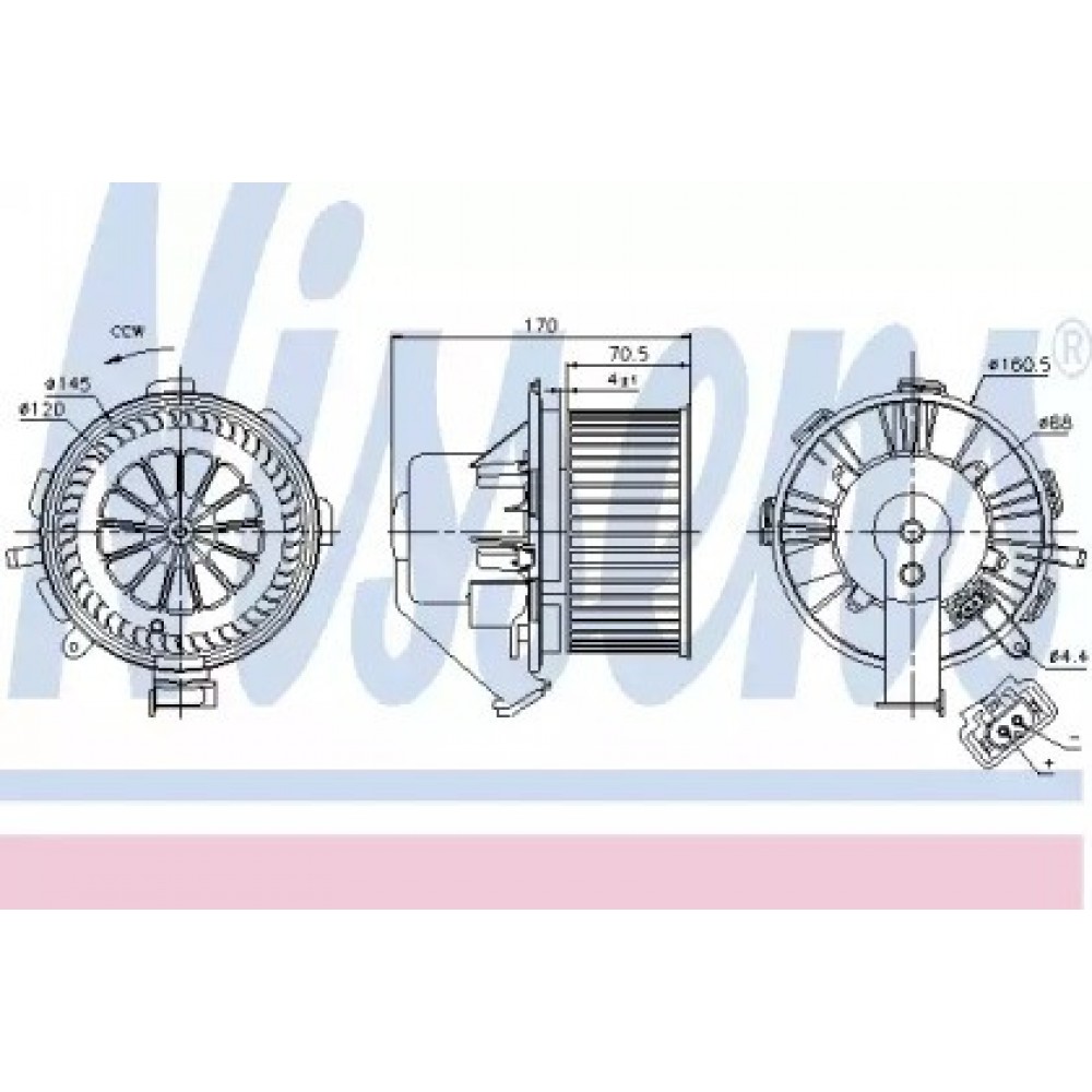 VARIKLIS VENTILIATORIAUS MB SPRINTER/VW CRAFTER 06-