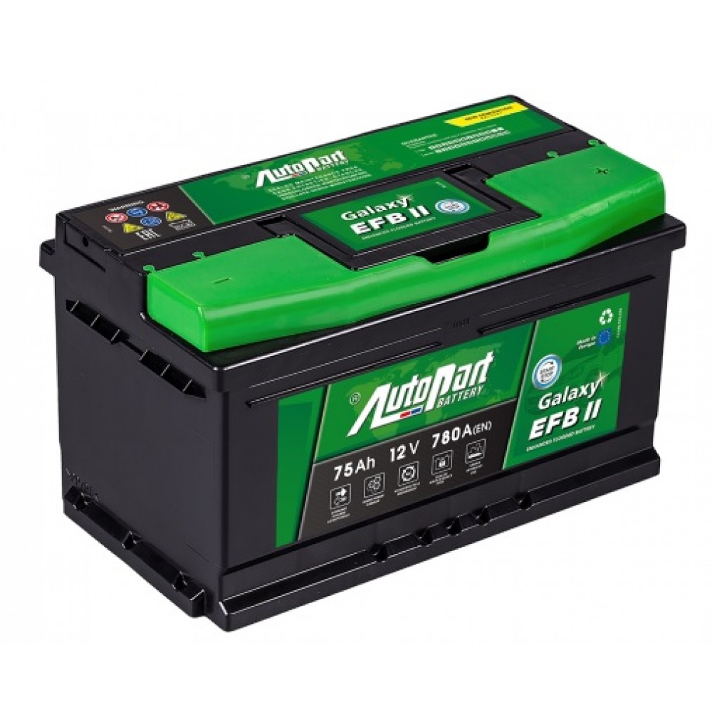 AKUMULIATORIUS AUTOPART GALAXY EFB 80/75AH 12V P+LB4 START-STOP SB