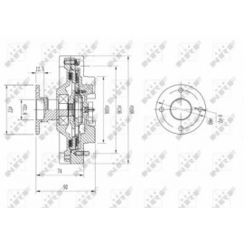 TERMO MOVA NISSAN CABSTAR, NP300 NAVARA, PATHFINDER III 2.3D/2.5D 01.05-