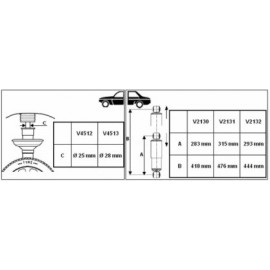 AMORTIZATORIUS CITROEN JUMPER II; FIAT DUCATO; PEUGEOT BOXER 2.0D-3.0D 04.06-