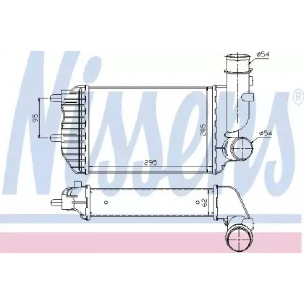 RADIATORIUS INTERKULERIO CITROEN JUMPER; FIAT DUCATO; PEUGEOT BOXER 1.9D-2.8D