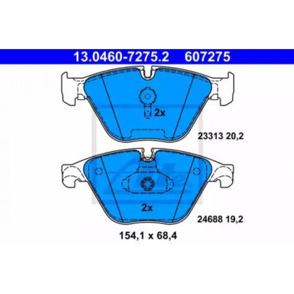 STABDŽIŲ TRINKELIŲ KOMPLEKTAS BMW F10/F11 11-/F12/F13/F01/GT