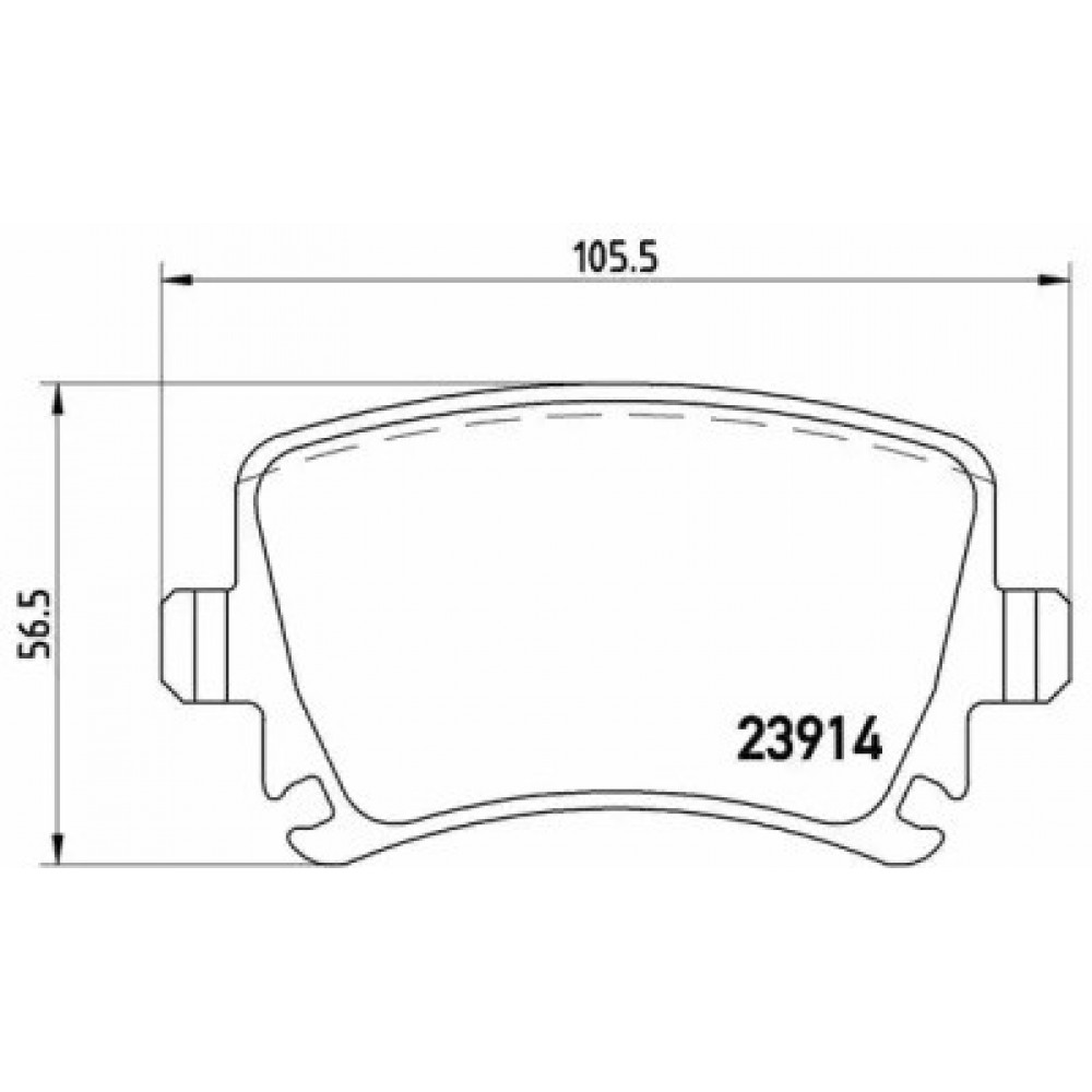 STABDŽIŲ TRINKELIŲ KOMPLEKTAS AUDI A3/A4/A6,ŠKODA OCTAVIA 04-,VW CADDY