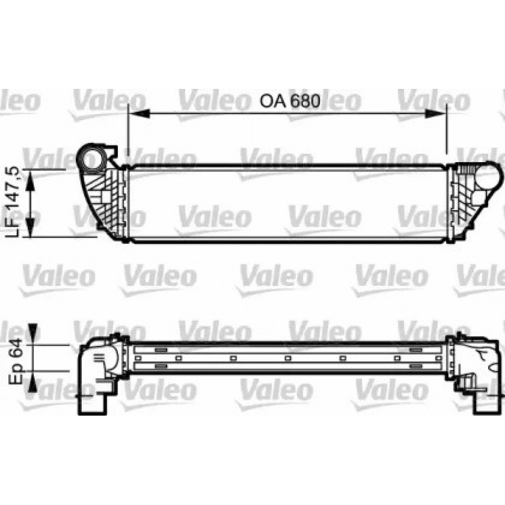 RADIATORIUS INTERKULERIO RENAULT ESPACE IV, LAGUNA II 1.9D/2.0D/2.2D