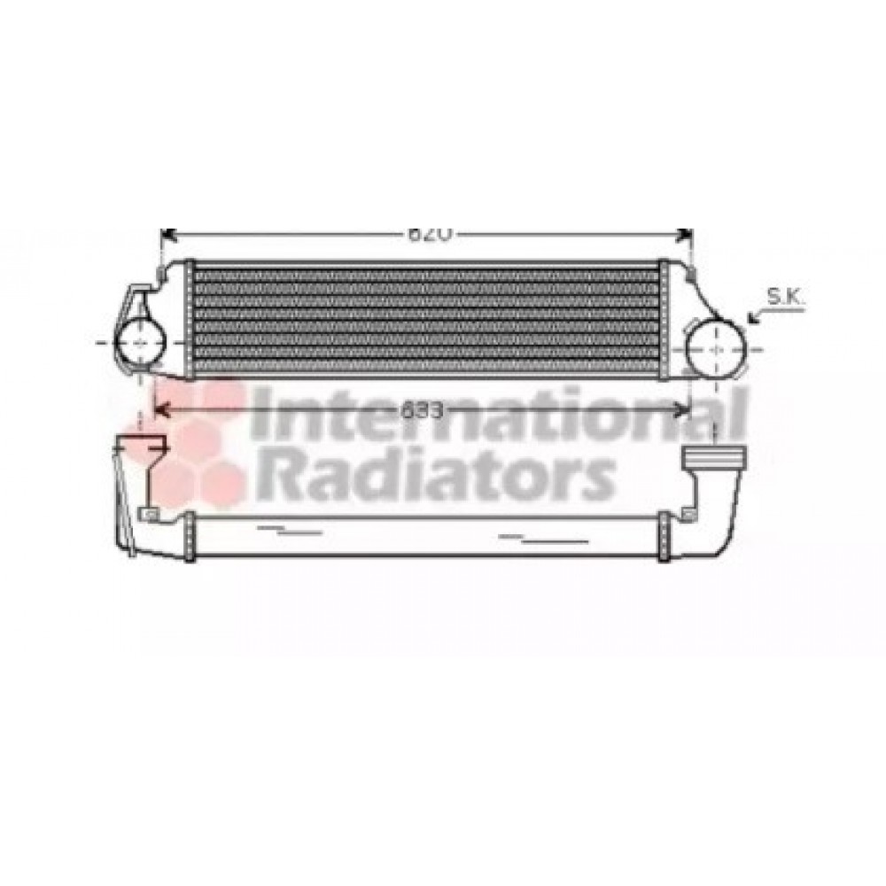 RADIATORIUS INTERKULERIO BMW 3 (E46) 2.0D/3.0D 10.99-02.05