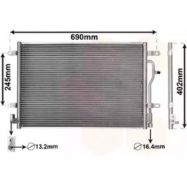 RADIATORIUS AC AUDI A4, A6, ALLROAD 1.6-4.2 11.00-03.09
