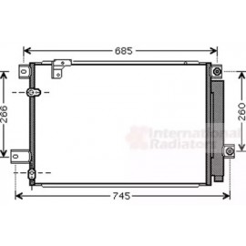 RADIATORIUS AC TOYOTA AVENSIS 2.0D/2.2D 04.03-11.08