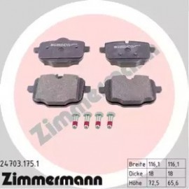 STABDŽIŲ TRINKELIŲ KOMPLEKTAS BMW 5 (F10), 5 (F11), 6 (F12), 6 (F13), 6 GRAN COUPE (F06) 2.0D-4.4 01.09-